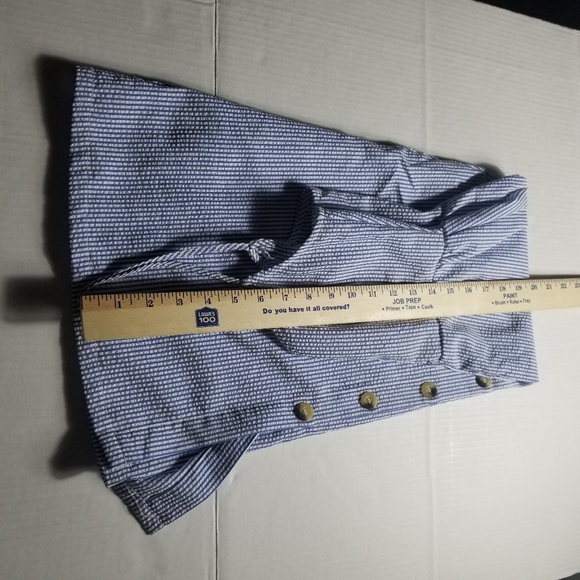 DIVIDED H&M BLUE AND WHITE STRIPED DRESS SIZE 0 - Picture 5 of 15